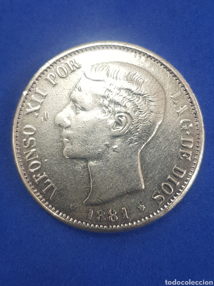 Monedas de Espa&ntilde;a: 5 pesetas , Alfonso XII, 1881 - Foto 1