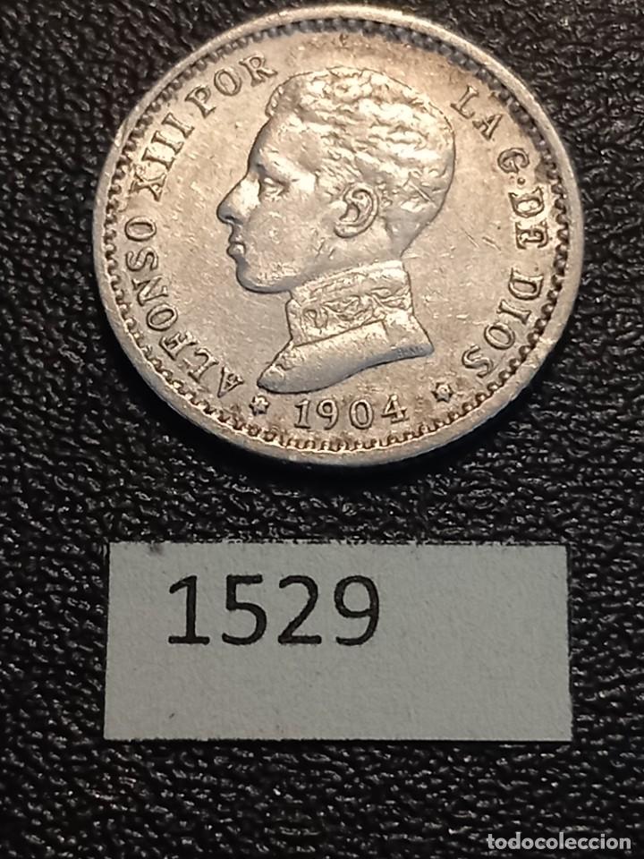 Monedas de Espa&ntilde;a: Espa&ntilde;a 50 c&eacute;ntimos 1904 estrellas 1-0 - Foto 1