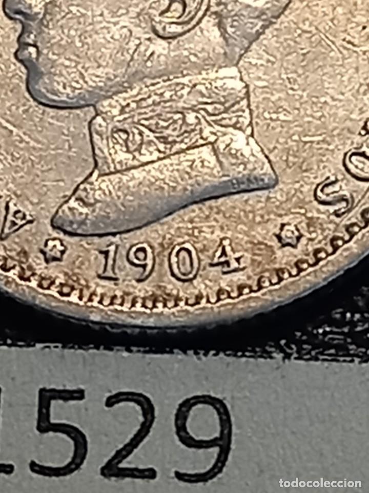 Monedas de Espa&ntilde;a: Espa&ntilde;a 50 c&eacute;ntimos 1904 estrellas 1-0 - Foto 2