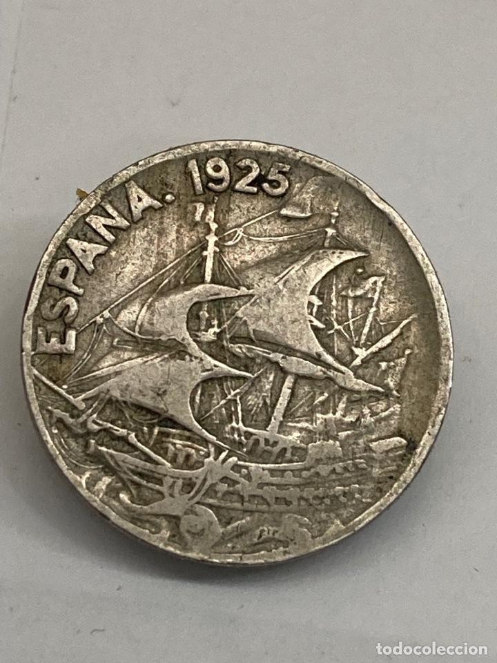 Monedas de Espa&ntilde;a: Moneda de 25 c&eacute;ntimos 1925 - Foto 2