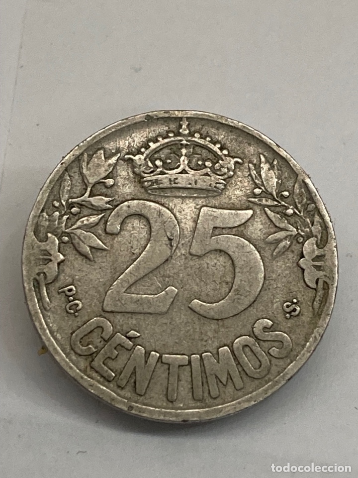 Monedas de Espa&ntilde;a: Moneda de 25 c&eacute;ntimos 1925 - Foto 1