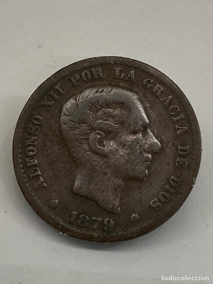 Monedas de Espa&ntilde;a: Moneda de cinco c&eacute;ntimos 1879 - Foto 1