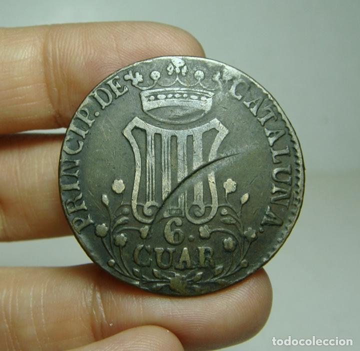 Monedas de Espa&ntilde;a: 6 Quartos. Isabel II. Catalu&ntilde;a - 1844 - Foto 1