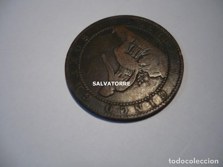 Monedas de Espa&ntilde;a: GOBIERNO PROVISIONAL. 1870. CINCO CENTIMOS. CINCO GRAMOS.OM - Foto 6