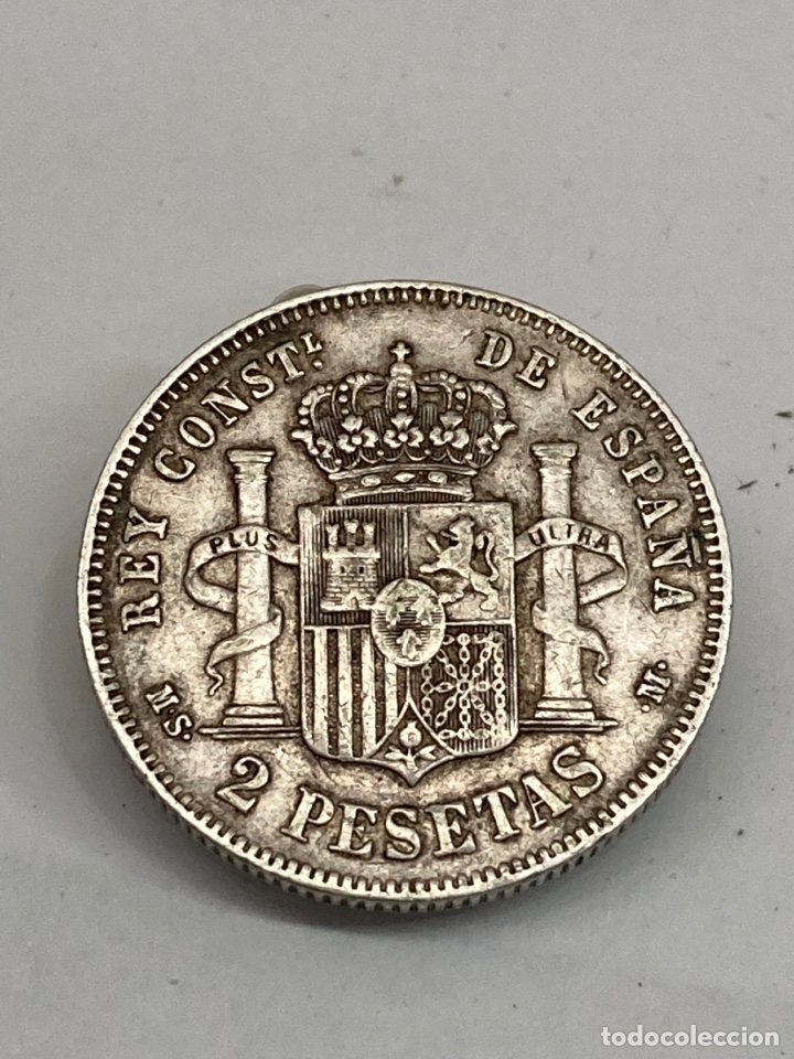 Monedas de España: Moneda de plata 1882 2 pesetas - Foto 1 - 304035358