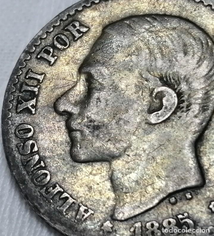 Monedas de Espa&ntilde;a: ALFONSO XII. 50 c&eacute;ntimos. 1885. MBC - Foto 1