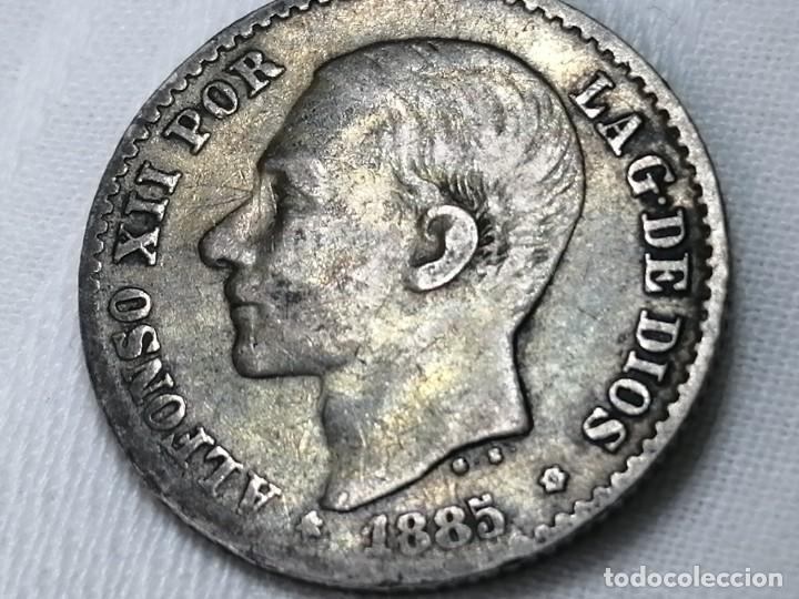 Monedas de Espa&ntilde;a: ALFONSO XII. 50 c&eacute;ntimos. 1885. MBC - Foto 6