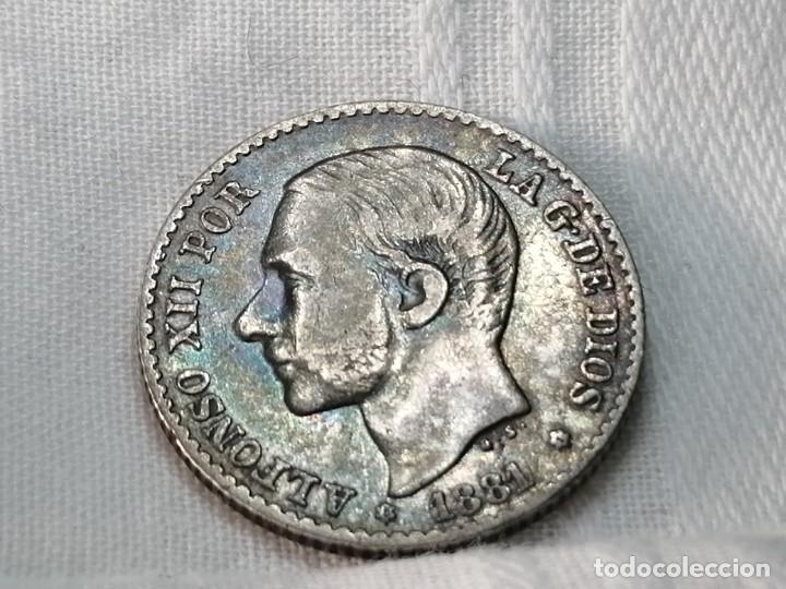 Monedas de Espa&ntilde;a: ALFONSO XII. 50 c&eacute;ntimos. 1881. MSM. MBC - Foto 7