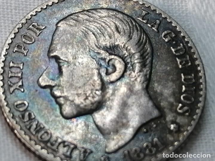 Monedas de Espa&ntilde;a: ALFONSO XII. 50 c&eacute;ntimos. 1881. MSM. MBC - Foto 9