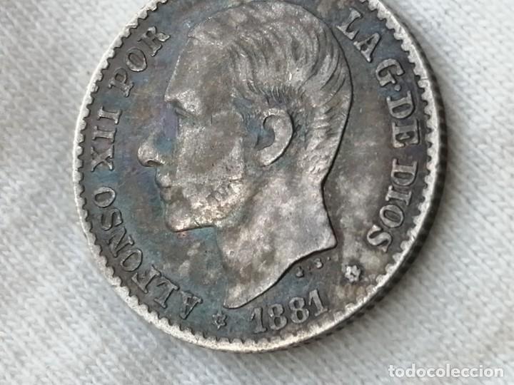Monedas de Espa&ntilde;a: ALFONSO XII. 50 c&eacute;ntimos. 1881. MSM. MBC - Foto 11