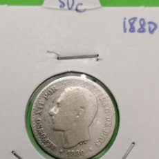 Monedas de España: MONEDA 50 CÉNTIMOS , 1880, PLATA, ALFONSO XII, 2,5 GRAMOS ,BC. Lote 304708138