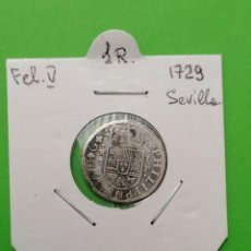 Monedas de España: MONEDA UN REAL, FELIPE V, ESPAÑA, 1729,SEVILLA , PLATA, 3,3 GR. Lote 306250713