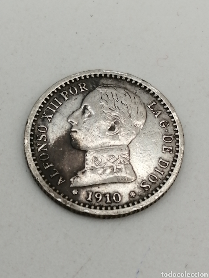 Monedas de Espa&ntilde;a: 50 cent Alfonso Xlll 1910. Plata - Foto 2