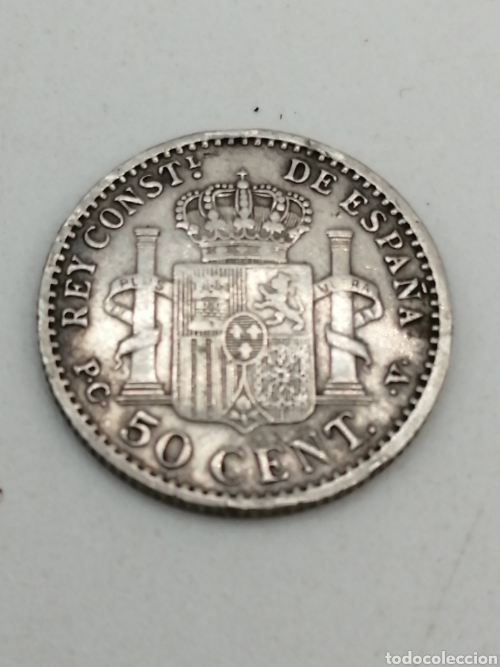 Monedas de Espa&ntilde;a: 50 cent Alfonso Xlll 1910. Plata - Foto 1