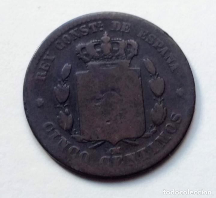 Monedas de Espa&ntilde;a: ESPA&Ntilde;A MONEDA 5 CENTIMOS 1879 ALFONSO XII - COBRE - ( B ) - Foto 2