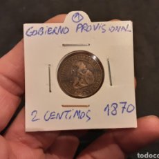 Monedas de España: MONEDA DE 2 CENTIMOS 1870 GOBIERNO PROVISIONAL DE ESPAÑA