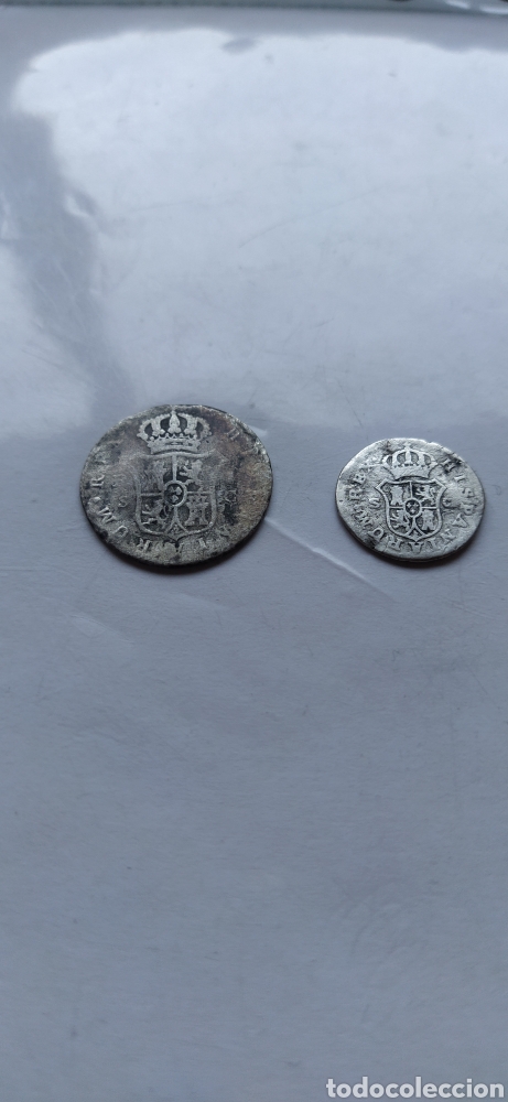 Monedas de Espa&ntilde;a: Monedas de plata Carlos III - Foto 3