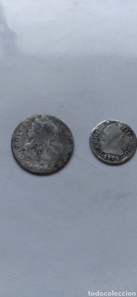 Monedas de Espa&ntilde;a: Monedas de plata Carlos III - Foto 1