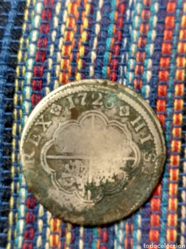 Monedas de Espa&ntilde;a: 2 REALES 1725 CUENCA FELIPE V - Foto 2