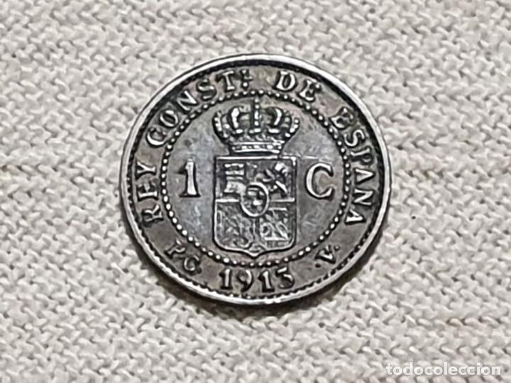 Monedas de Espa&ntilde;a: Moneda cobre 1 c&eacute;ntimo - 1913 *3 - Alfonso XIII - Foto 1