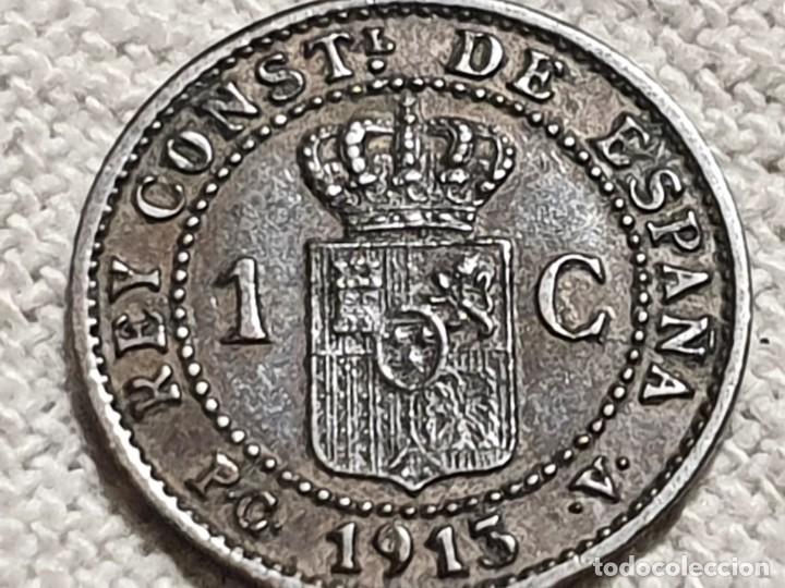 Monedas de Espa&ntilde;a: Moneda cobre 1 c&eacute;ntimo - 1913 *3 - Alfonso XIII - Foto 4