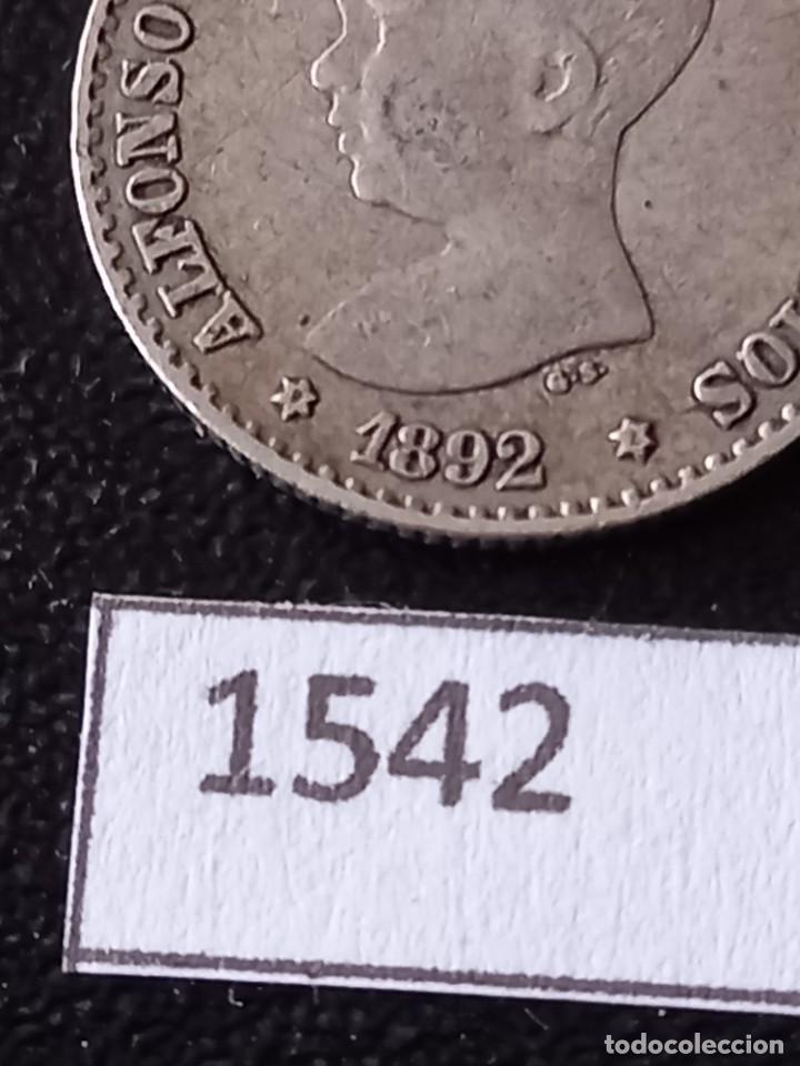 Monedas de Espa&ntilde;a: Espa&ntilde;a 50 c&eacute;ntimos 1892 - Foto 3