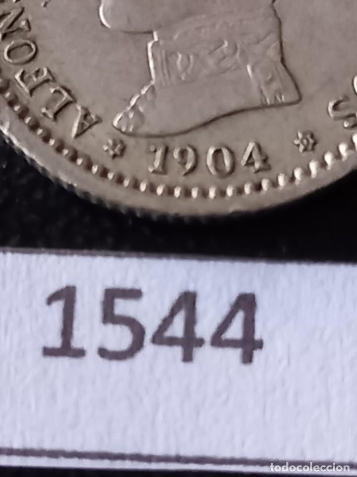 Monedas de Espa&ntilde;a: Espa&ntilde;a 50 c&eacute;ntimos 1904 estrellas 1-0 - Foto 3