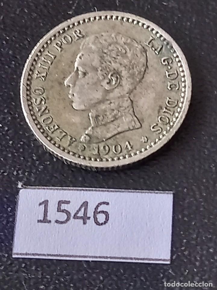 Monedas de Espa&ntilde;a: Espa&ntilde;a 50 c&eacute;ntimos 1904 estrellas 0-4 - Foto 1