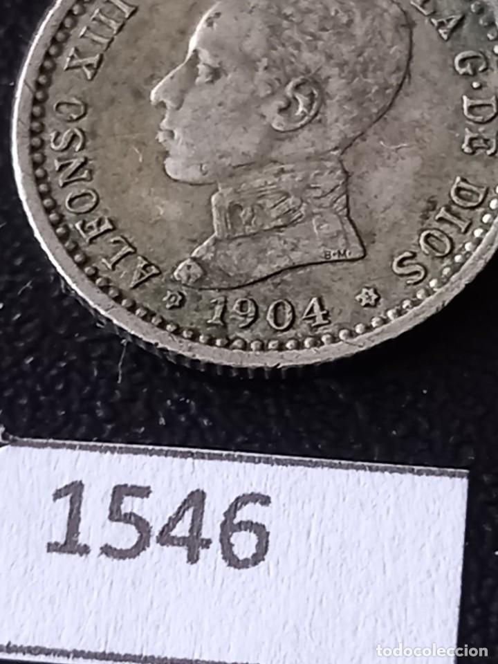 Monedas de Espa&ntilde;a: Espa&ntilde;a 50 c&eacute;ntimos 1904 estrellas 0-4 - Foto 3
