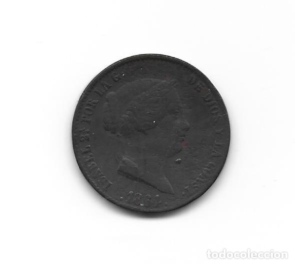 Monedas de Espa&ntilde;a: ISABEL II- 25 CENTIMOS DE REAL- 1864- SEGOVIA - Foto 1