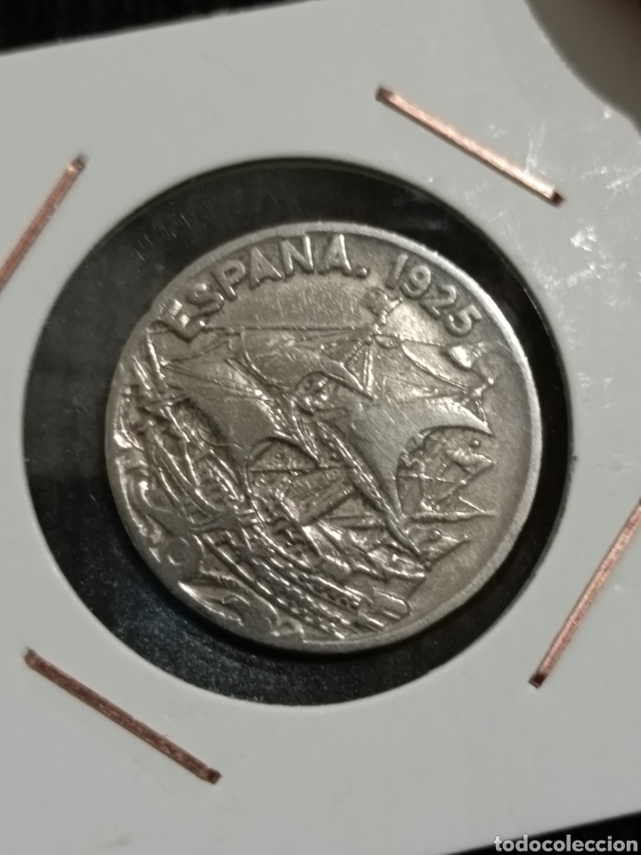 Monedas de Espa&ntilde;a: 1925, Alfonso XIII. 25 c&eacute;ntimos - Foto 2