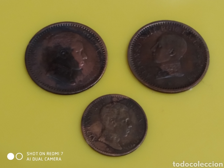 Monedas de Espa&ntilde;a: Lote de 3 monedas de Alfonso XIII - Foto 1