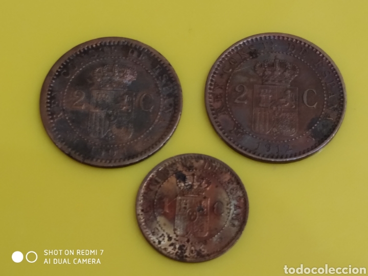 Monedas de Espa&ntilde;a: Lote de 3 monedas de Alfonso XIII - Foto 2