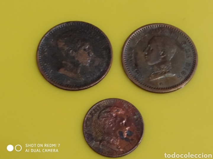 Monedas de Espa&ntilde;a: Lote de 3 monedas de Alfonso XIII - Foto 1