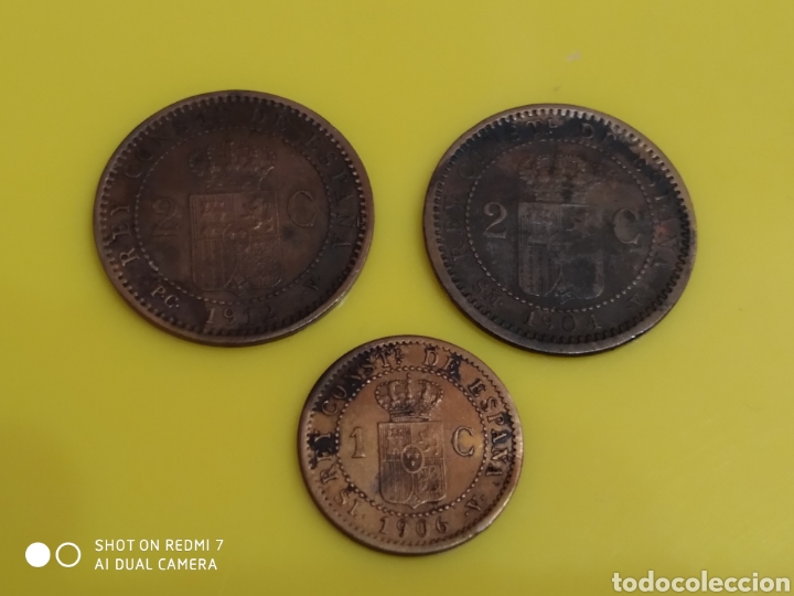 Monedas de Espa&ntilde;a: Lote de 3 monedas de Alfonso XIII - Foto 2