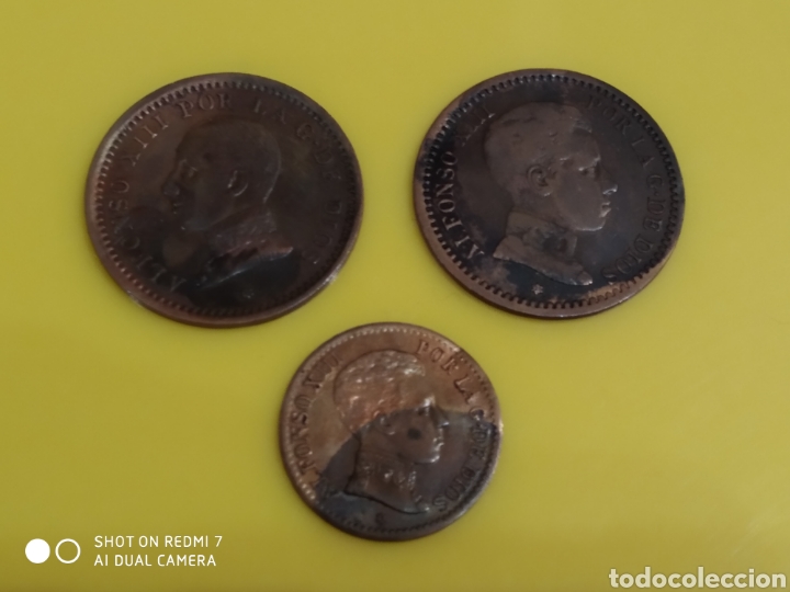 Monedas de Espa&ntilde;a: Lote de 3 monedas de Alfonso XIII - Foto 1