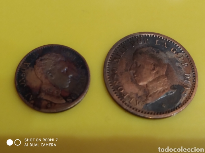 Monedas de Espa&ntilde;a: Lote de 2 monedas de Alfonso XIII - Foto 1