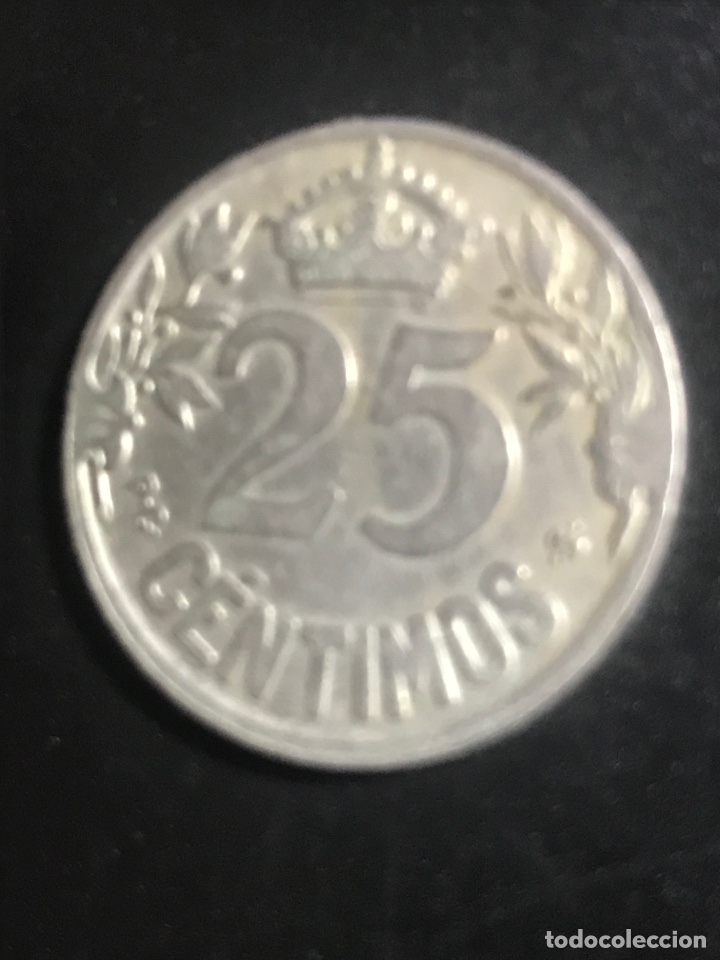 Monedas de Espa&ntilde;a: MONEDA 25 cts de 1925 ESPA&Ntilde;A bien conservada A-1 - Foto 2