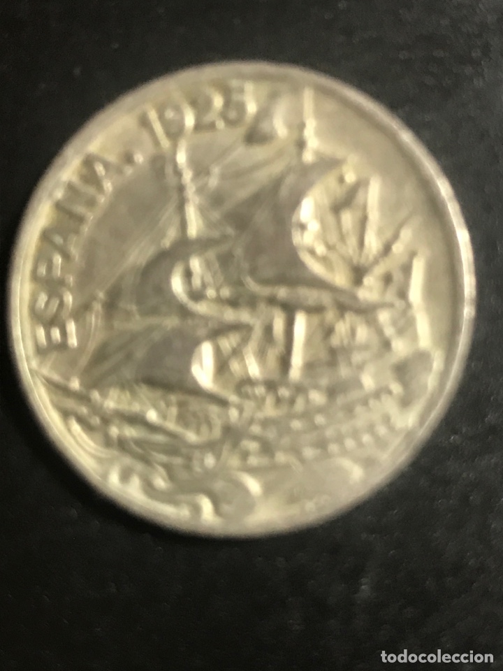 Monedas de Espa&ntilde;a: MONEDA 25 cts de 1925 ESPA&Ntilde;A bien conservada A-1 - Foto 1