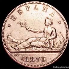 Monedas de España: MONEDA 5 PESETAS. DEL AÑO 1870 PRIMERA REPÚBLICA. Lote 312646943