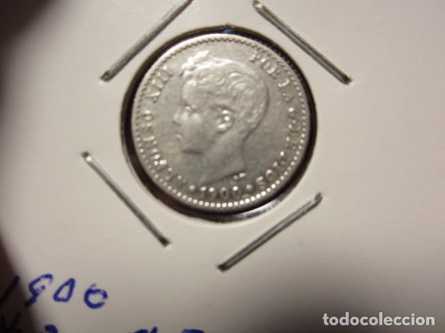 Monedas de Espa&ntilde;a: moneda de 50 c&eacute;ntimos de plata de 1900*0- (Alfonso XIII) - Foto 1