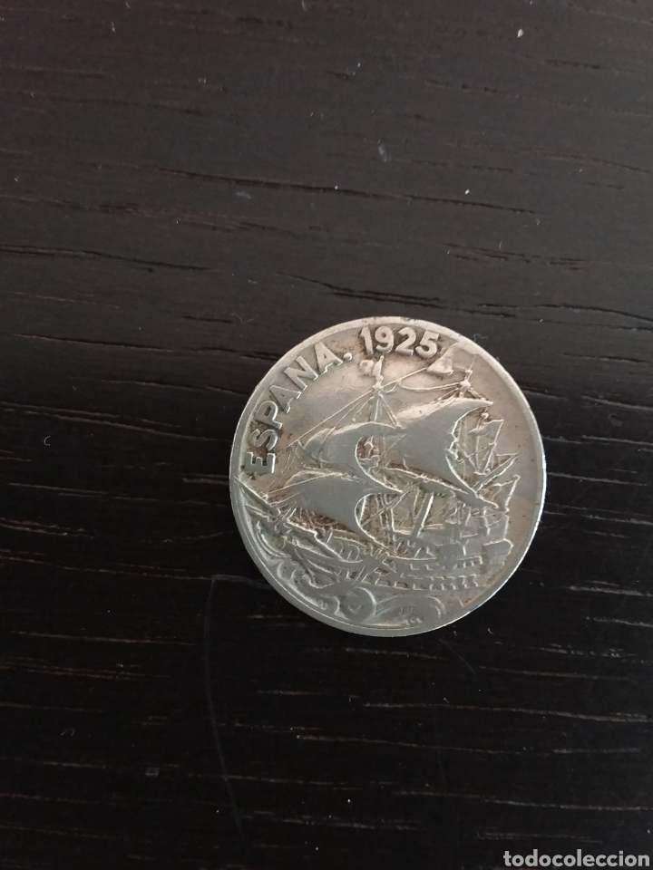 Monedas de Espa&ntilde;a: Moneda de 25 c&eacute;ntimos, a&ntilde;o 1925 - Foto 2