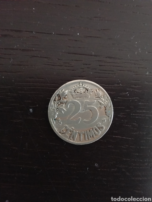 Monedas de Espa&ntilde;a: Moneda de 25 c&eacute;ntimos, a&ntilde;o 1925 - Foto 1