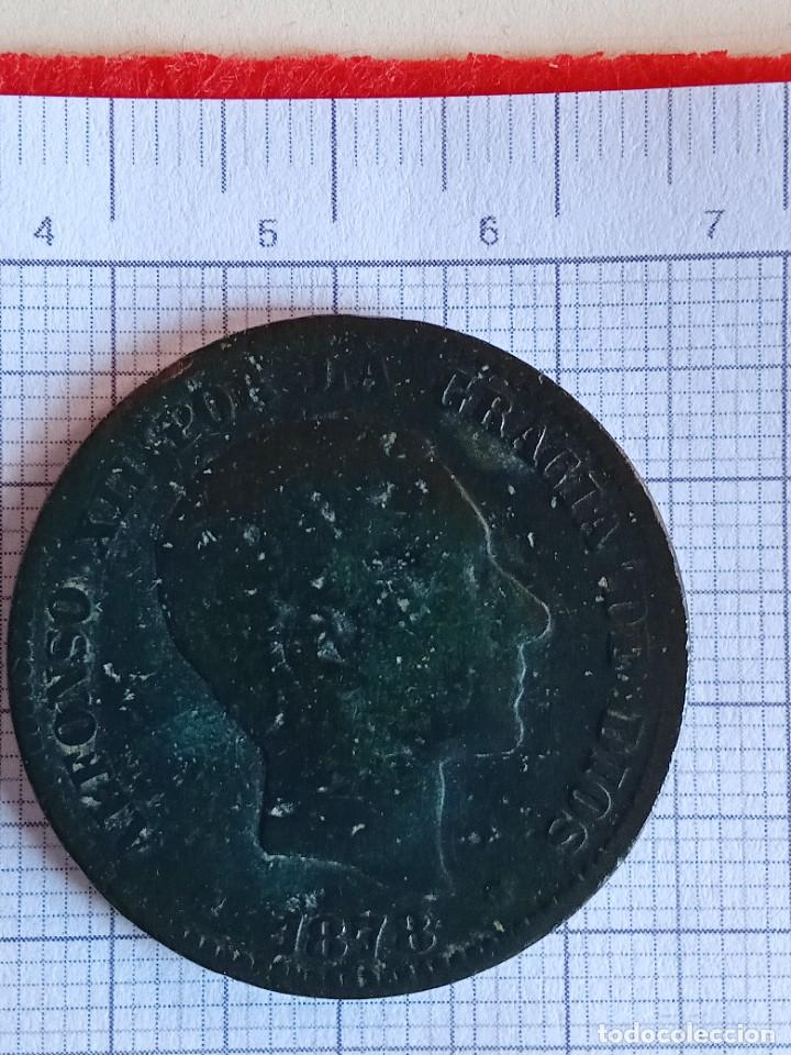 Monedas de Espa&ntilde;a: Moneda Alfonso XII, 1878, 10 c&eacute;ntimos,OM - Foto 1