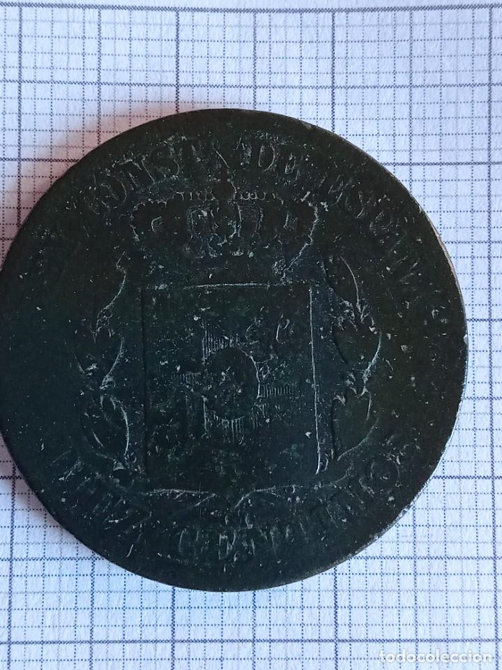 Monedas de Espa&ntilde;a: Moneda Alfonso XII, 1878, 10 c&eacute;ntimos,OM - Foto 2