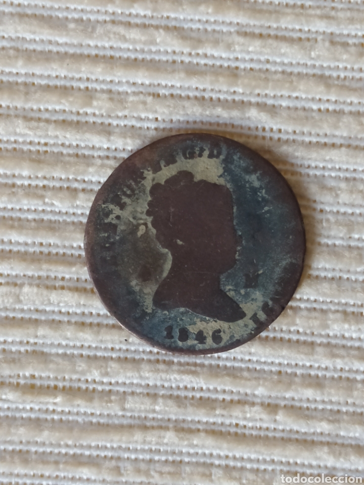Monedas de Espa&ntilde;a: ISABEL II- 4 MARAVED&Iacute;ES 1846- COBRE - Foto 1
