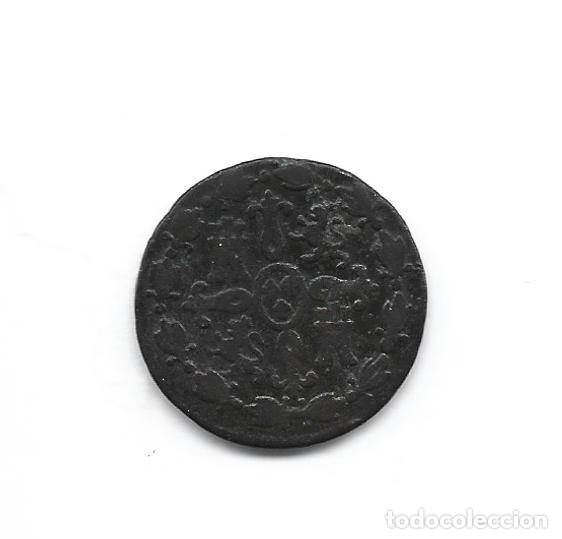 Monedas de Espa&ntilde;a: FERNANDO VII- 4 MARAVEDIS- 1827- SEGOVIA - Foto 2