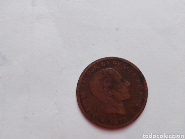 Monedas de Espa&ntilde;a: 5 centimos - alfonso XII 1878 - cinco - Foto 1
