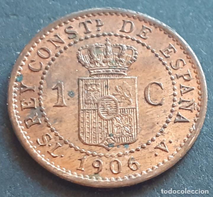 Monedas de Espa&ntilde;a: ALFONSO XIII 1 CENTIMO 1906 *6 SC- - Foto 2