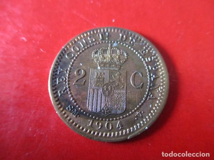 Monedas de Espa&ntilde;a: Alfonso XIII. 2 centimos de 1904 SMV - Foto 2